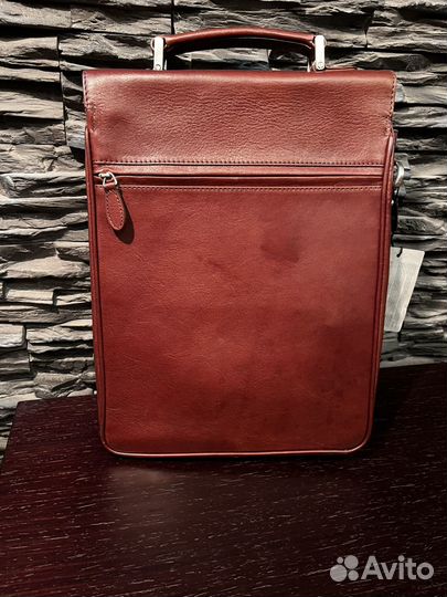 Мужской кожаный портфель francesco marconi