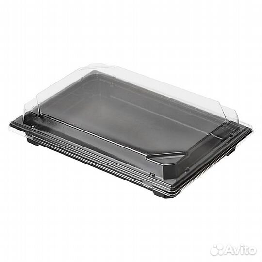 Емкость С-25 черная (Комус) с крышкой для суши