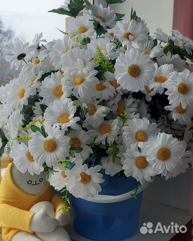 Цветы искусственные ромашки