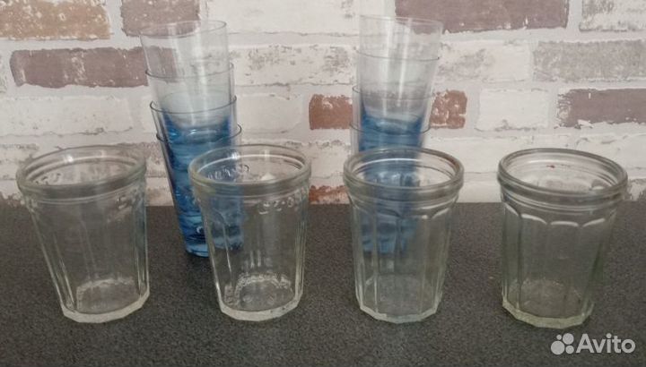 Стопки, стопарики из цветного и прозр. стекла СССР