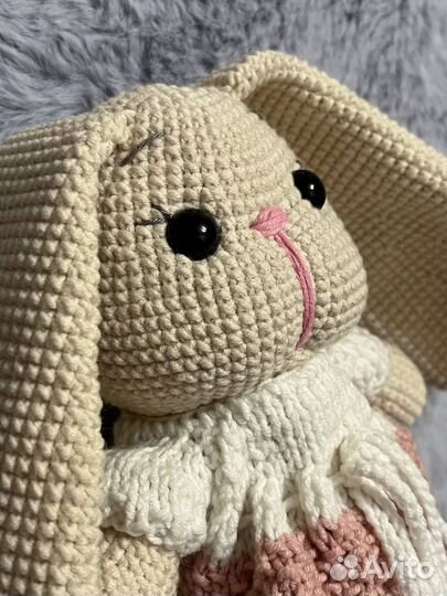 Игрушка «зайчик» вязаная ручная работа