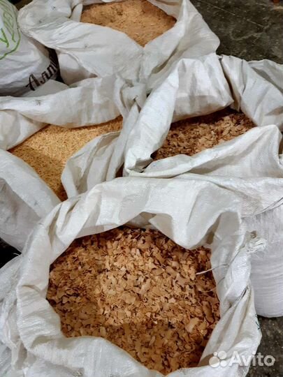 Опилки сухие (берёзовые)