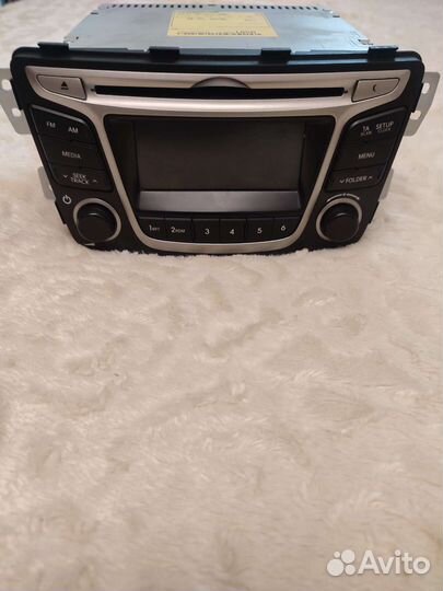 Автомагнитола штатная hyundai solaris