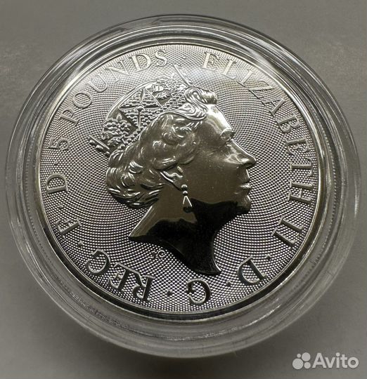 5 Фунтов Звери Тюдоров Лев Англии 2022