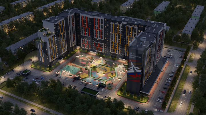 3-к. квартира, 86,4 м², 12/16 эт.