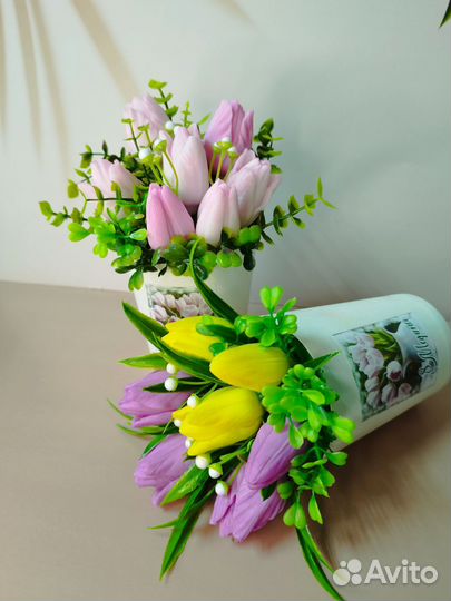 Букеты на 8 марта, мыло ручной работы