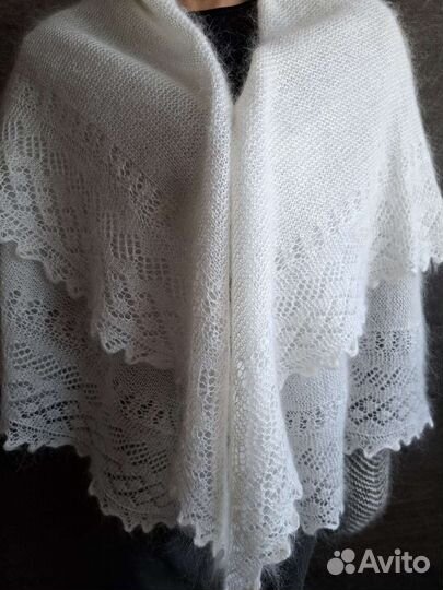 Новый пуховый платок. Шаль пуховая из Оренбурга