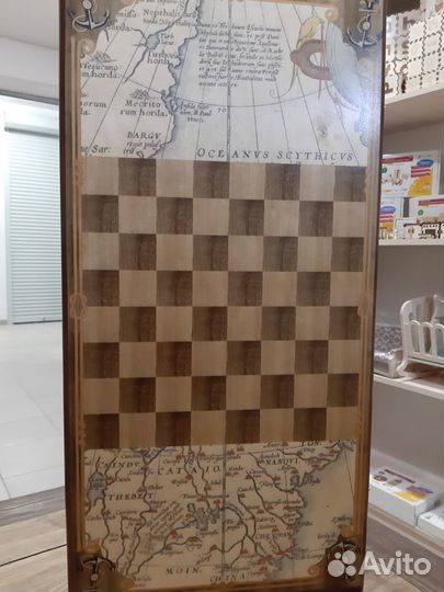 Новые нарды большие 60см Морские