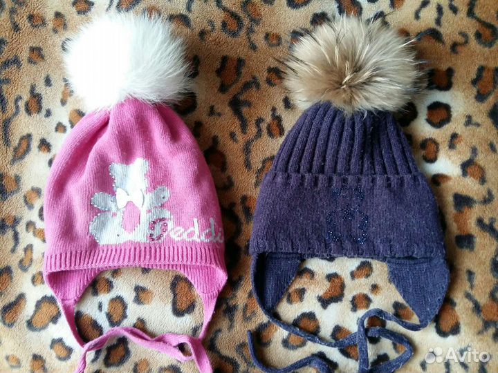 Шапка зимняя. Пуховик MesAmi 128-134р