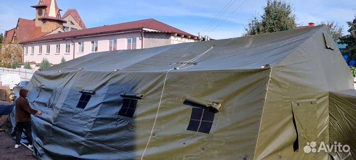 Палатка каркасная М-30 пвх защитного цвета