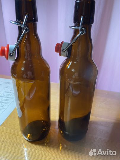 Стеклянная бутылка с бухгельной пробкой 0,5 л