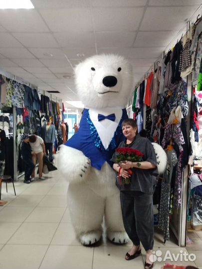 Белый медведь ростовой аниматор