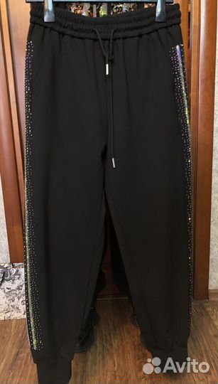 Спортивный костюм стразы 50 52 54