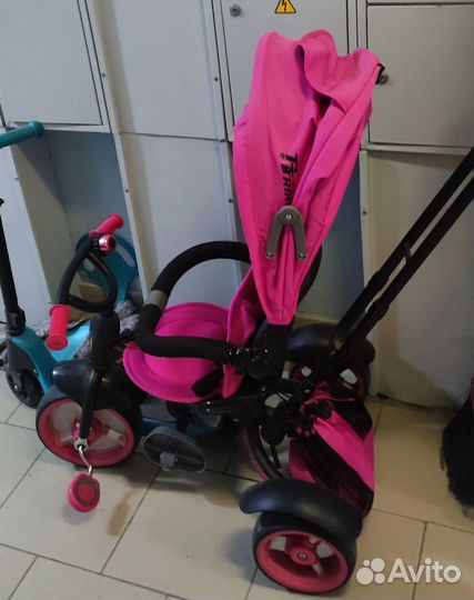 Детский велосипед с родительской ручкой