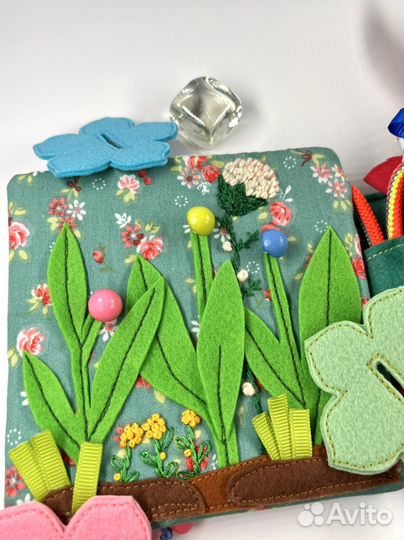 Развивающая фетровая книга