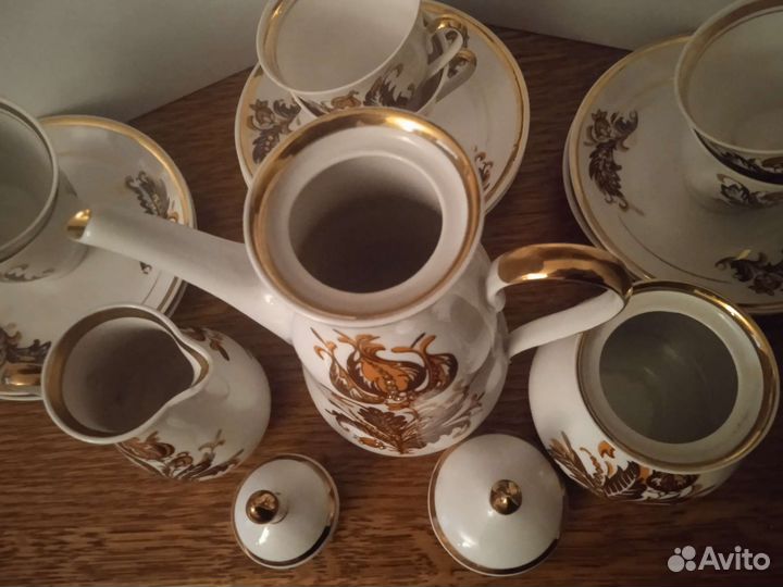 Фарфоровый кофейный сервиз Рига