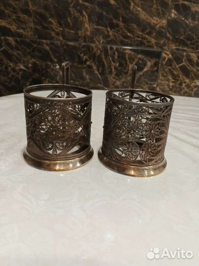Подстаканники СССР мельхиор