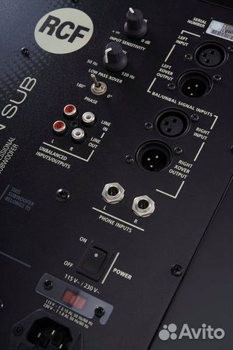 Студийный сабвуфер RCF ayra PRO 10S (13000608)