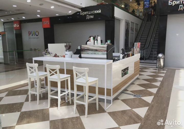 Островки кофе с собой, торговый остров в ТЦ