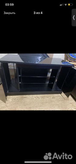 Стеклянная тумба