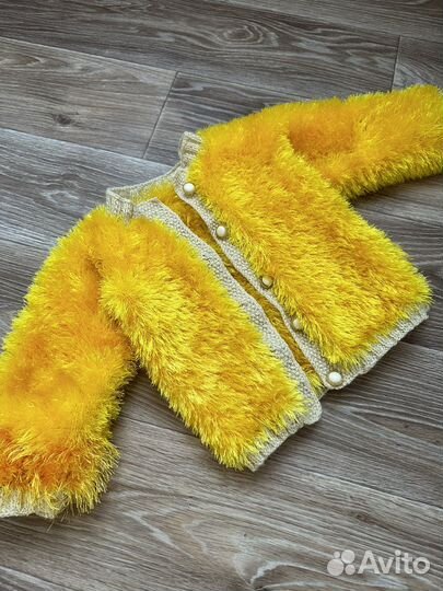 Кофта для девочки теплая 92