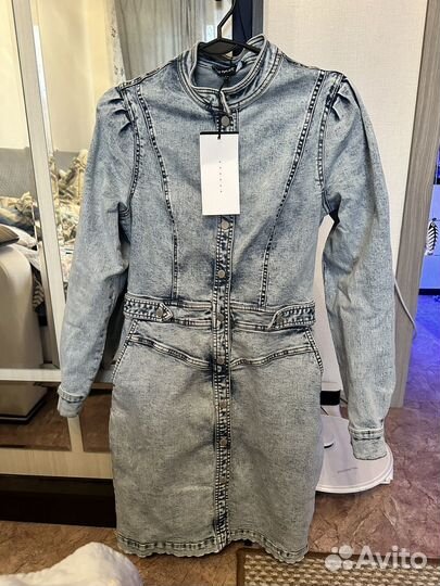 Платье джинсовое 44