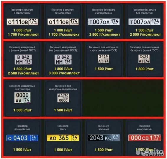 Изготовление гос номер дубликат