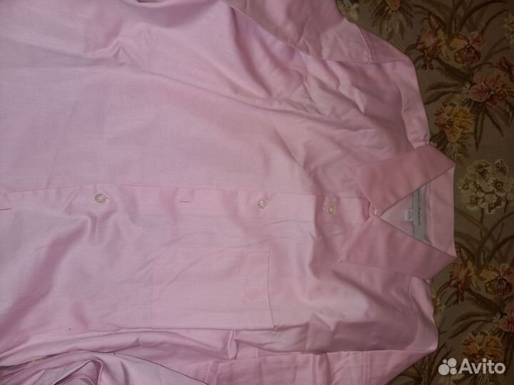 Рубашка мужская розовая