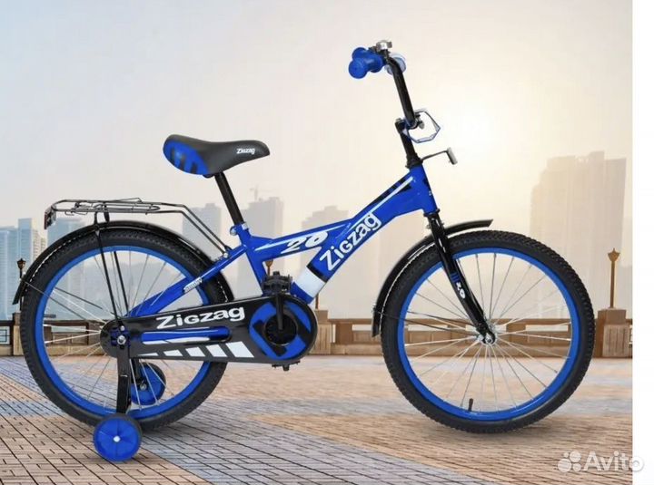 Велосипед детский zigzag snoky 20‘‘ голубой