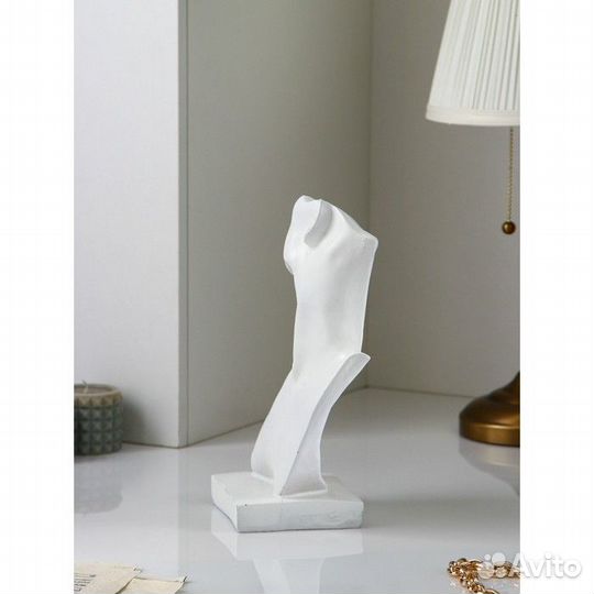Бюст для украшений, 35 см, белый