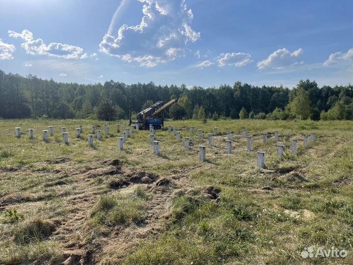 Железобетонные сваи с установкой под ключ