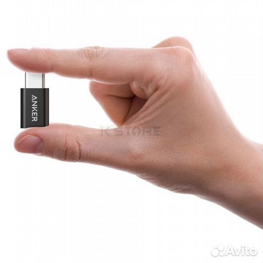 Переходник Anker Powerline USB-C to Micro USB
