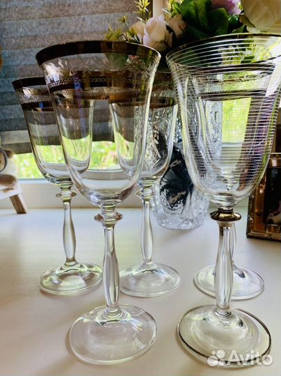 Бокалы для вина Bohemia Crystalite, богемия 5шт