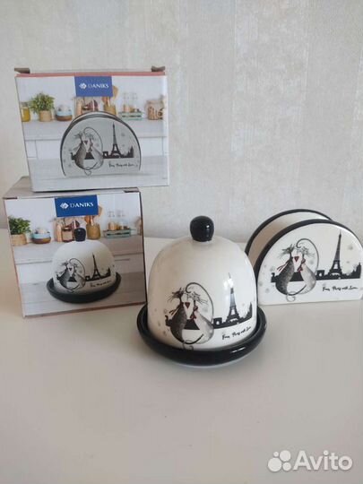 Лимонница и салфетница новые Ля мур Эффель