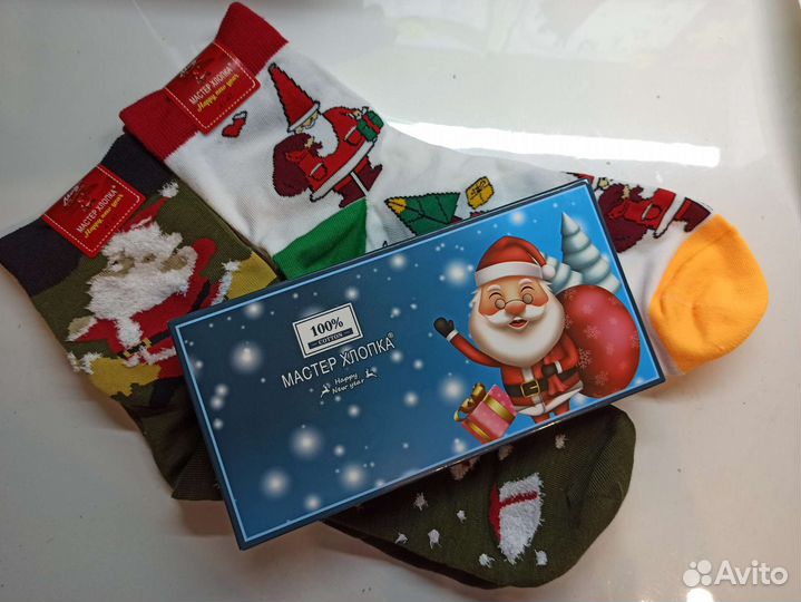 Набор новогодних носков (2 шт) 41 размер