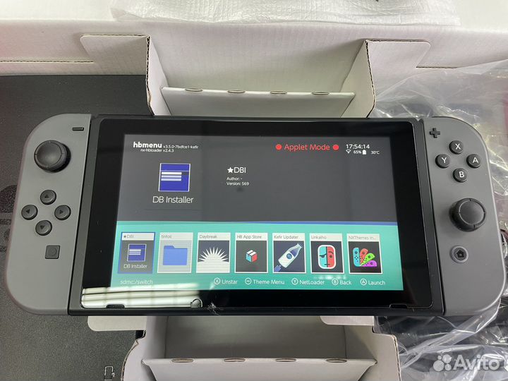 Nintendo Switch rev. 2 128gb Hwfly чип Instinct-Nx