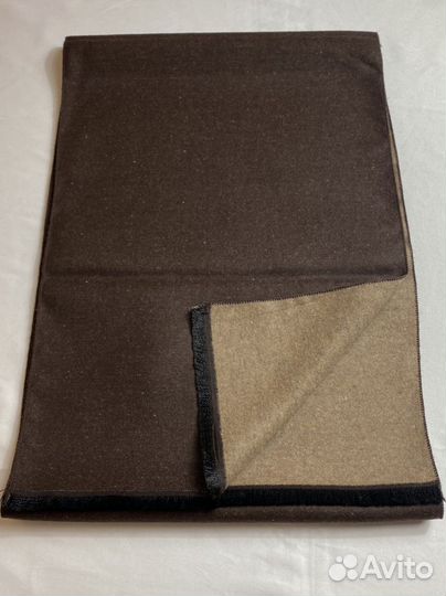 Шарф мужской, шоколадно-бежевый, 180*30 см