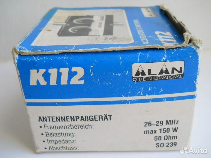 Согласователь антенный alan K112, 26-29 мгц,150 Вт