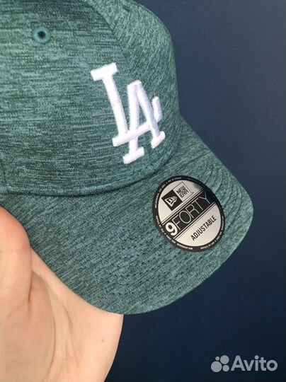 Кепка (Бейсболка) унисекс New Era LA зеленая