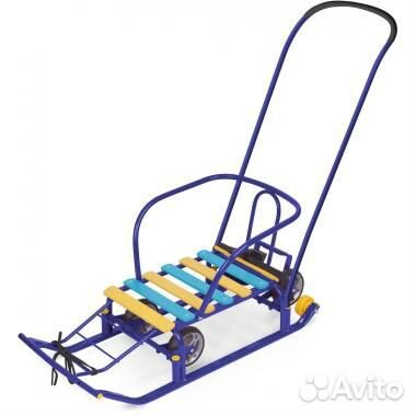 Санки детские «Тимка 5 универсал» (Синий)