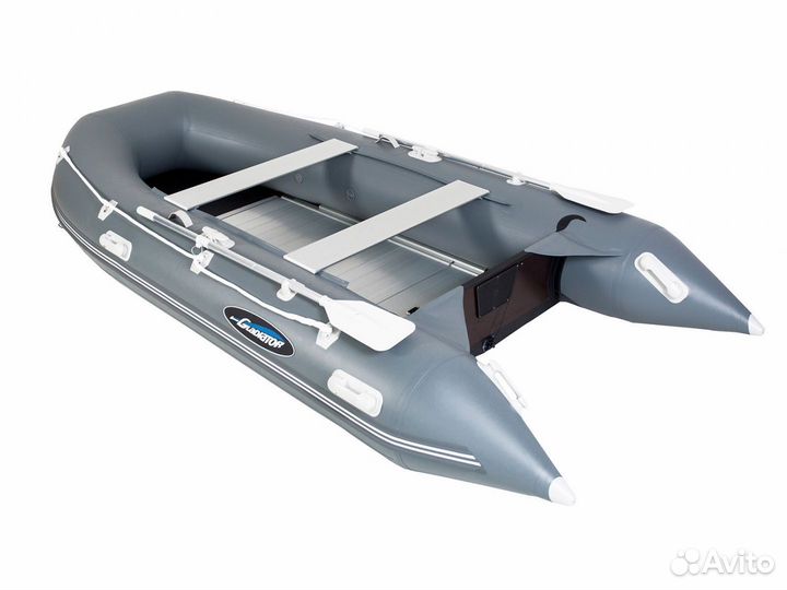 Лодка Gladiator, мотор Hidea, тележка для лодки