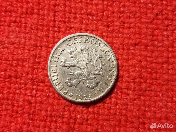 Чехословакия /монеты 4шт.1920е годы набор/XF