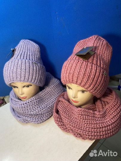 Шапка и снуд женские