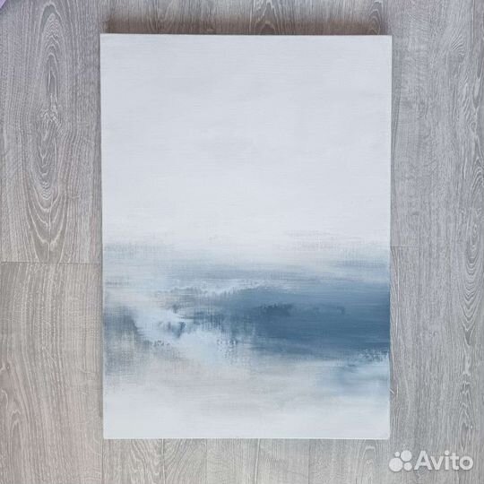 Минималистичный абстрактный пейзаж, диптих 50х70