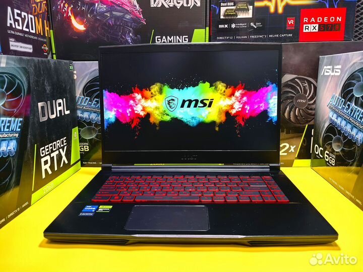 Ноутбук игровой MSI Core i5-11th / RTX 3050