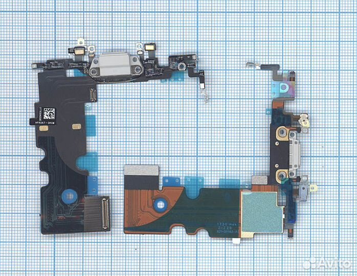 Шлейф разъема питания для iPhone 8 белый