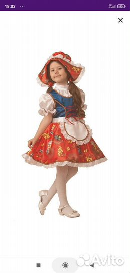 Карнавальный костюм для девочки 110