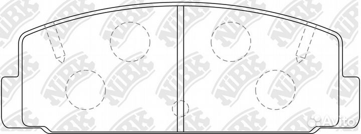 Колодки торм.зад