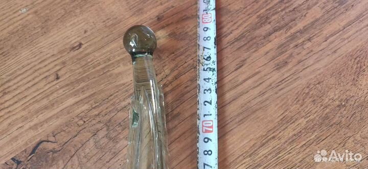 Бутылка коллекционная художественное стекло