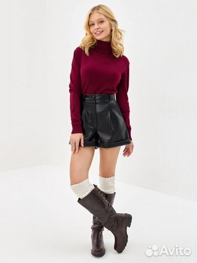 Комфортные женские сапоги с мягким мехом